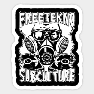 Free Tekno Subculture Sticker